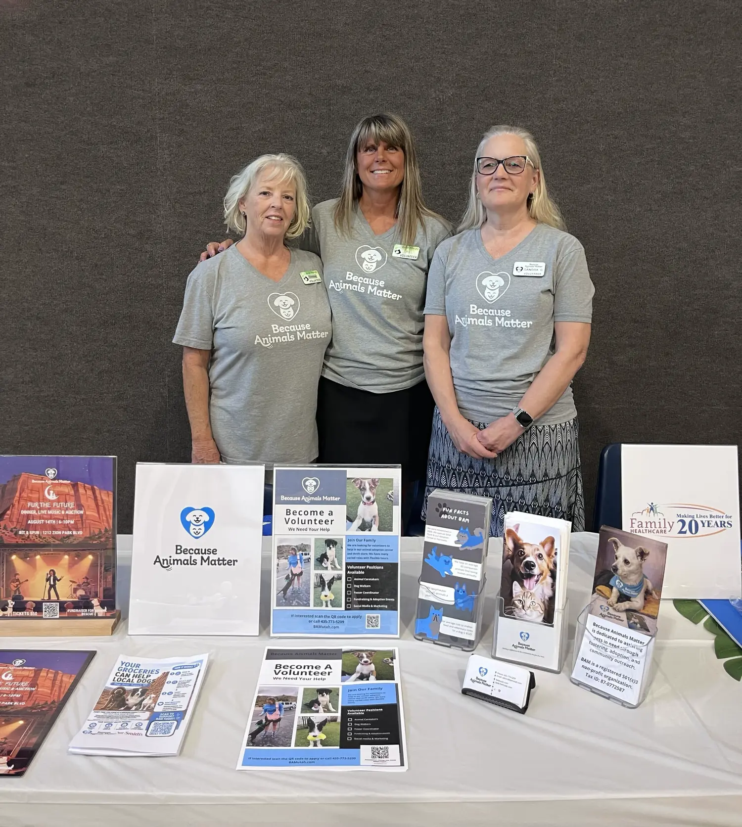 Because Animals Matter volunteers serving their community